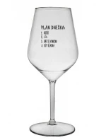 PLÁN DNEŠKA - VSTÁT - čirá nerozbitná sklenice na víno 470 ml PLÁN DNEŠKA - VSTÁT - čirá nerozbitná sklenice na víno 470 ml