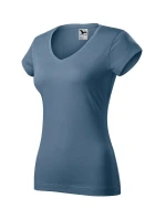 Fit V-neck tričko dámské denim Fit V-neck tričko dámské denim