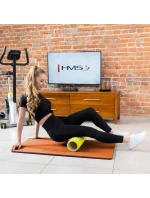 HMS Premium MFK01 Orange-Black - klubová fitness podložka s otvory