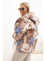 Dámská bunda Plus Size s kapucí a prodlouženým zadním dílem fango Dámská bunda Plus Size s kapucí a prodlouženým zadním dílem fango