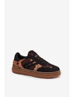 Dámské tenisky na platformě – černé Denissa