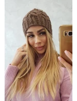 Fleecová čepice Waleria K307 cappuccino Fleecová čepice Waleria K307 cappuccino