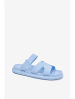 Dámské Gumové Pantofle S Páskem Modré Tavirae