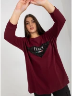 Halenka VI BZ 2911.82P tmavě fialová Halenka VI BZ 2911.82P tmavě fialová