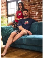 Cornette 628/432 Teddy 2 cr/r Vánoce S-2XL dámské pyžamo