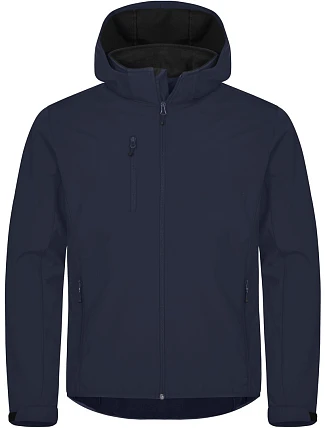 Clique Classics Softshell Hoody M Pánská 3-vrstvá softshellová bunda s kapucí 67.0912 dark navy