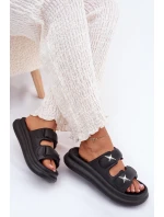 Pěnové Dámské Sandály Na Platformě Černé Falowena