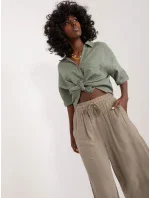 Kalhoty D73761M62237E khaki Kalhoty D73761M62237E khaki