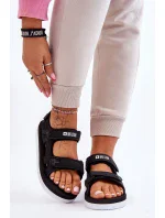 Dámské sportovní sandály na platformě Big Star LL274789 Černé Dámské sportovní sandály na platformě Big Star LL274789 Černé
