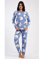 Dámské pyžamo dlouhé Tučňák a méďa