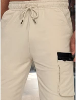 Pánská khaki tepláková souprava FashionStreet AX0809