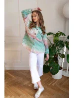 Růžovo-mátová dámská košilová bunda se stojáčkem (1132) Růžovo-mátová dámská košilová bunda se stojáčkem (1132)