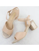 Béžové dámské sandály na jehlovém podpatku Vinceza 20275 Béžové dámské sandály na jehlovém podpatku Vinceza 20275