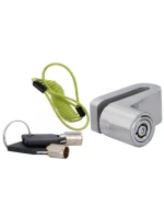 ZÁMEK BRZDOVÉHO KOTOUČE S LANKEM PŘIPOMÍNAJÍCÍM DUNLOP SILVER ZÁMEK BRZDOVÉHO KOTOUČE S LANKEM PŘIPOMÍNAJÍCÍM DUNLOP SILVER