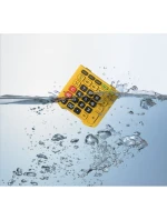KANCELÁŘSKÁ KALKULATURA CASIO VODĚODOLNÁ WM-320MT-S, 12místný displej, odnímatelná klávesnice, 108,5x168,5, stupeň odolnosti proti vodě a nečistotám: IP54