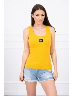 Žebrovaná halenka s hořčicovým blůzou