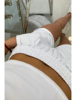 Bavlněná souprava se šortkami bílá Bavlněná souprava se šortkami bílá