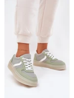 Nízké Dámské Tenisky Na Platformě Zelené Telmira