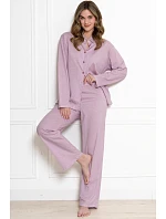 Pyžamo Leveza 1821 Odessa, dlouhé rukávy, velikosti M–2XL, rozepínací