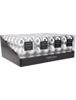 DEKORATIVNÍ PLASTOVÁ CETKA BEZPEČNÁ 12KS PRŮMĚR 60MM STŘÍBRNÁ