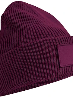 Beechfield B 336R Pletená čepice Patch "Tonal" 53.336R burgundy