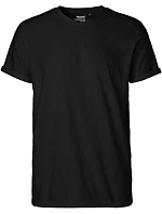 Neutral O 60012 Pánské bio tričko s ohrnutými rukávy 77.6012 black Neutral O 60012 Pánské bio tričko s ohrnutými rukávy 77.6012 black