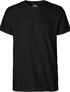 Neutral O 60012 Pánské bio tričko s ohrnutými rukávy 77.6012 black