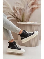 Zateplené Dámské Tenisky Na Platformě Eko Kůže Big Star OO274068 Růžové