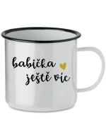 BABIČKA JEŠTĚ VÍC - bílý plecháček 350 ml BABIČKA JEŠTĚ VÍC - bílý plecháček 350 ml