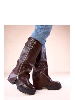 Kozačky na platformě model 222372 Solea