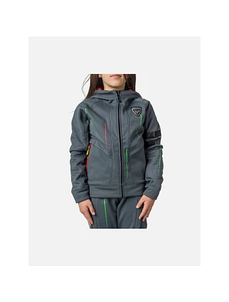 Bunda ROSSIGNOL Racing Jacket Junior – Black, černá Bunda ROSSIGNOL Racing Jacket Junior – Black, černá