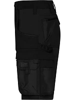 Daiber JN 1811 Pracovní elastické bermudy "Slim Line" 02.1811 black/black