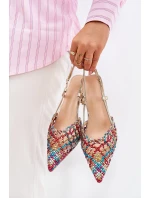 Lodičky S Špičatou Špičkou A Otevřeným Podpatkem Multikolor Umirana