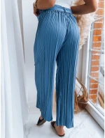 Dámské kalhoty RUFFLES modré FashionStreet UY1541
