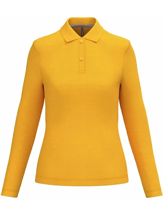 Kariban K 244 Dámské piqué polo s dlouhým rukávem 20.K244 yellow Kariban K 244 Dámské piqué polo s dlouhým rukávem 20.K244 yellow