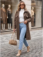Dlouhý dámský kabát z ovčí kůže Fango FashionStreet NY0803 Dlouhý dámský kabát z ovčí kůže Fango FashionStreet NY0803