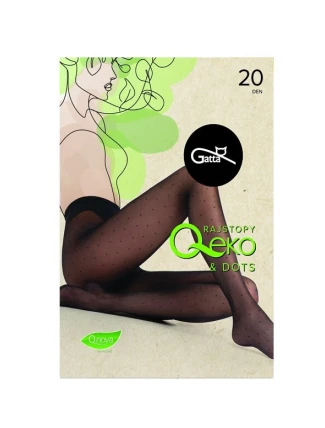 Gatta Q-Eko&Dots punčocháče 20 den 5-XL