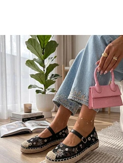Espadrilky J2933 černé - Solea