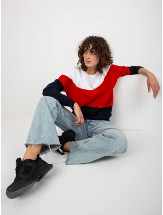 Halenka RV BL 8430.61P tmavě modrá a bílá