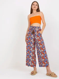 Dámské kalhoty D73781M62237A hnědé - Sublevel