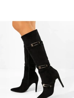 Kozačky na podpatku model 222032 Solea