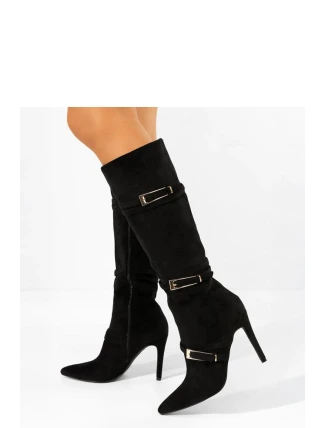 Kozačky na podpatku model 222032 Solea Kozačky na podpatku model 222032 Solea