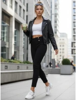 Dámské legíny s vysokým pasem černé FashionStreet UY2849