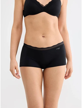 Kalhotky sloggi GO Blush Short 2P černé Black - SLOGGI Kalhotky sloggi GO Blush Short 2P černé Black - SLOGGI