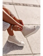 Dámské Tenisky Zateplené Z Eko Kůže Růžové Big Star OO274933 Dámské Tenisky Zateplené Z Eko Kůže Růžové Big Star OO274933