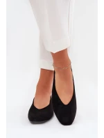 Klasické Baletky Z Eko Zamše Černé Osallin