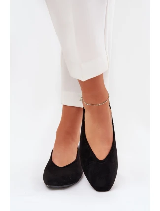 Klasické Baletky Z Eko Zamše Černé Osallin