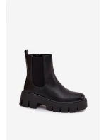 Dámské kotníkové boty s zipem Vyhřívané Eko kůže Černé Fivienne Dámské kotníkové boty s zipem Vyhřívané Eko kůže Černé Fivienne