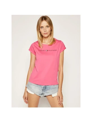 Dámské triko UW0UW01618 TD0 růžová - Tommy Hilfiger Dámské triko UW0UW01618 TD0 růžová - Tommy Hilfiger