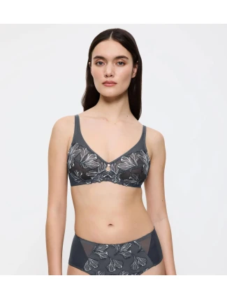 Dámská podprsenkaWild Iris Florale N - šedá 3286 - TRIUMPH Dámská podprsenkaWild Iris Florale N - šedá 3286 - TRIUMPH